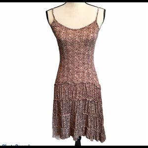 Asymmetrical hem summer dress.  Anthropologie.